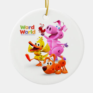 De Cerâmica Ornamento WordWorld WordFriends