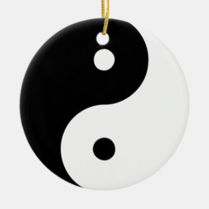 De Cerâmica Ornamento Yin Yang (frente e verso)