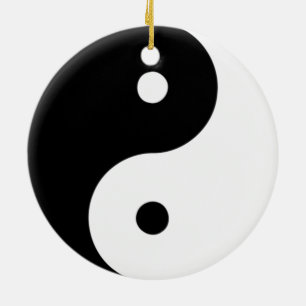 De Cerâmica Ornamento Yin Yang (frente e verso)
