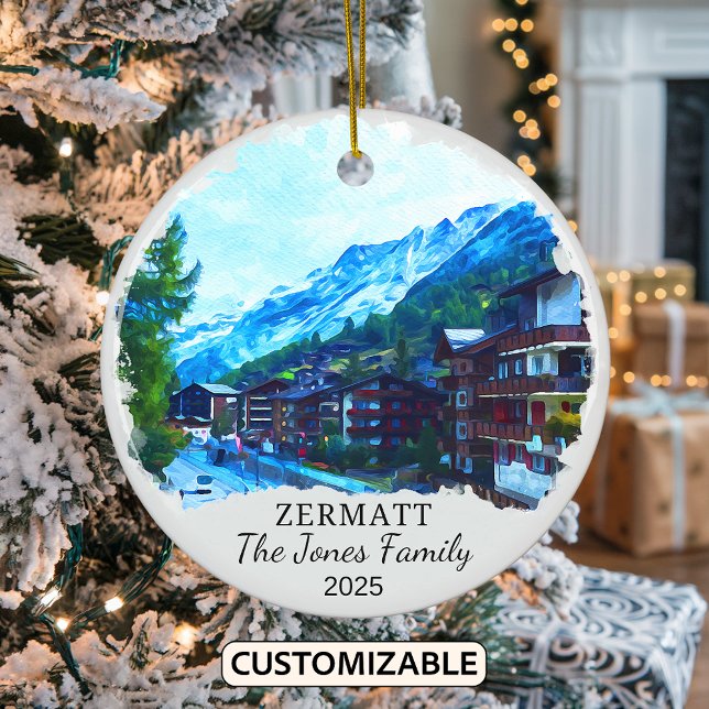 De Cerâmica Ornamento Zermatt Personalizado, Suiça (Criador carregado)
