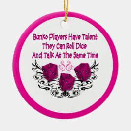 De Cerâmica Os jogadores do Bunko têm o ornamento do talento