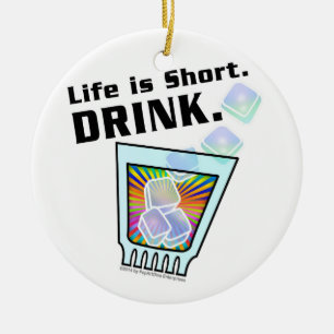 De Cerâmica OS ORNAMENTO do COCKTAIL, vida são curtos. BEBIDA
