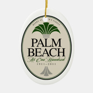 De Cerâmica Palm Beach no ornamento 100