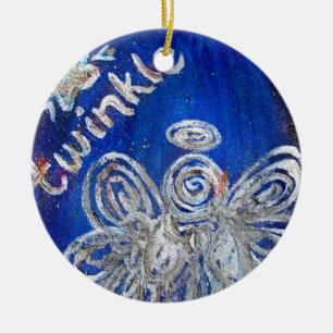 De Cerâmica Pendente do ornamento do Anjo Twinkle