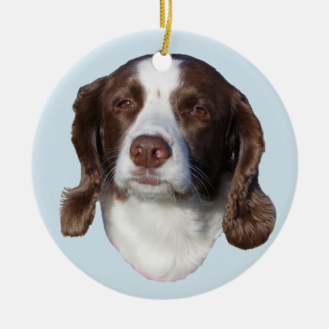 De Cerâmica Personalizar ornamento para cães (Frente)