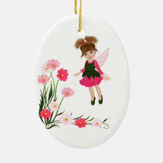 De Cerâmica PetitRose "pouca fada da flor", ornamento