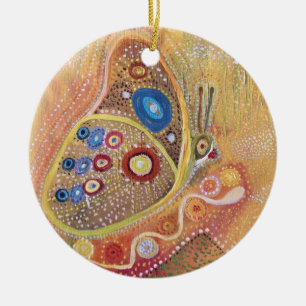 De Cerâmica Pintura da arte da borboleta do ornamento do