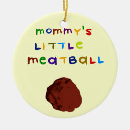 De Cerâmica Pouco ornamento personalizado Meatball da mamã