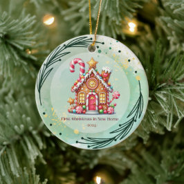 De Cerâmica Primeiro Natal, nova citação caseira Ornamento
