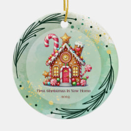 De Cerâmica Primeiro Natal, nova citação caseira Ornamento
