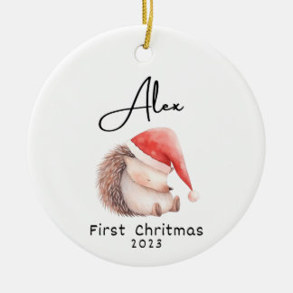 De Cerâmica Primeiro Natal, Ornamento Personalizado do Nome do