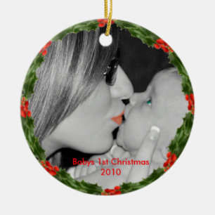 De Cerâmica Primeiro ornamento 2010 dos bebês