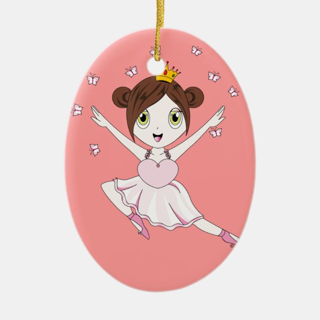 De Cerâmica Princesa Cherry™ Ornamento (Frente)