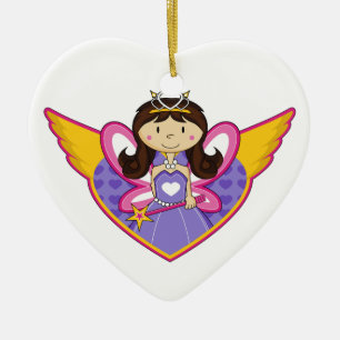 De Cerâmica Princesa Enchanted pequena bonito Ornamento