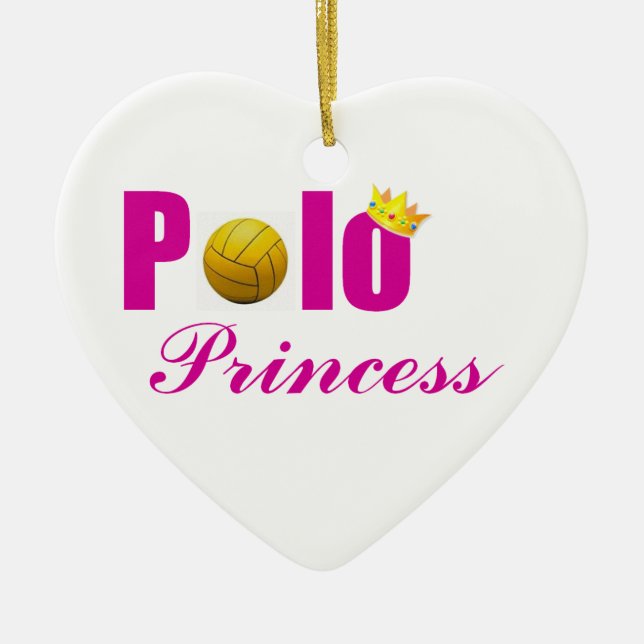 De Cerâmica Princesa Ornamento do polo (Frente)