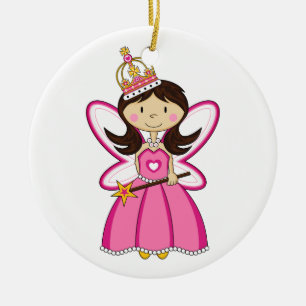 De Cerâmica Princesa real bonito Ornamento