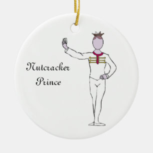 De Cerâmica Príncipe Lembrança Ornamento do Nutcracker