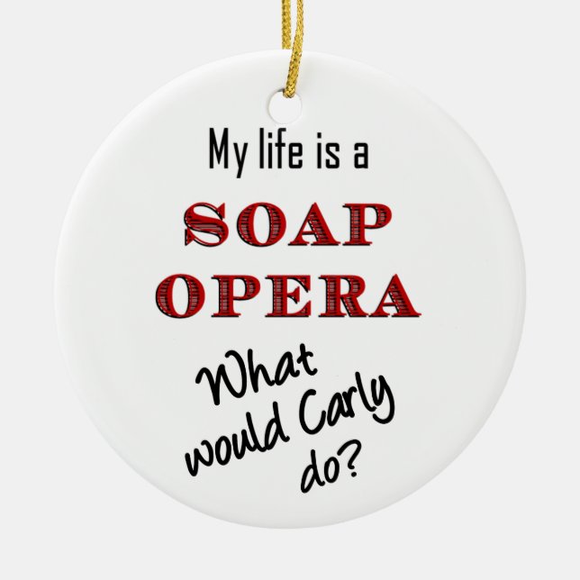 De Cerâmica Que Carly faria? Ornamento (Frente)