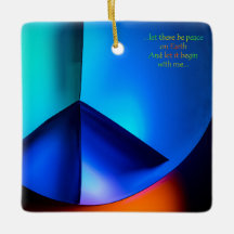 Que haja paz no ornamento da Terra