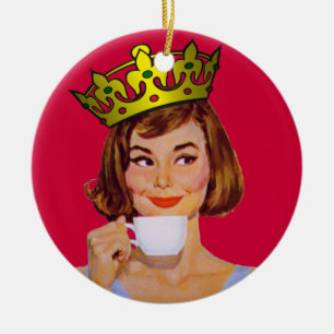 De Cerâmica Rainha do ornamento do café