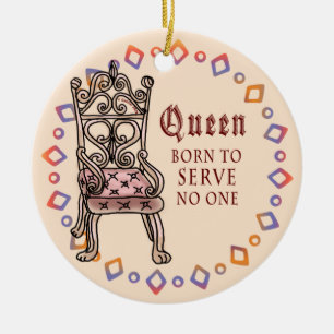 De Cerâmica Rainha Personalizada não serve um único ornamento