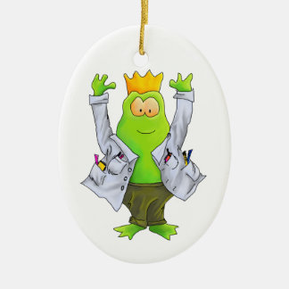 De Cerâmica Rei do ornamento do sapo do laboratório