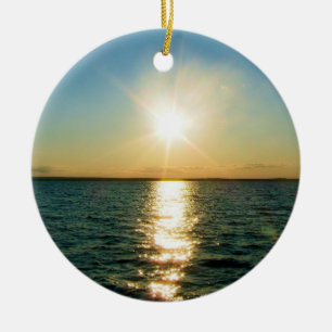 De Cerâmica Rhode - ornamento do por do sol da ilha