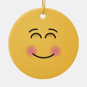 De Cerâmica Rosto sorridente com ornamento cerâmico sorrident
