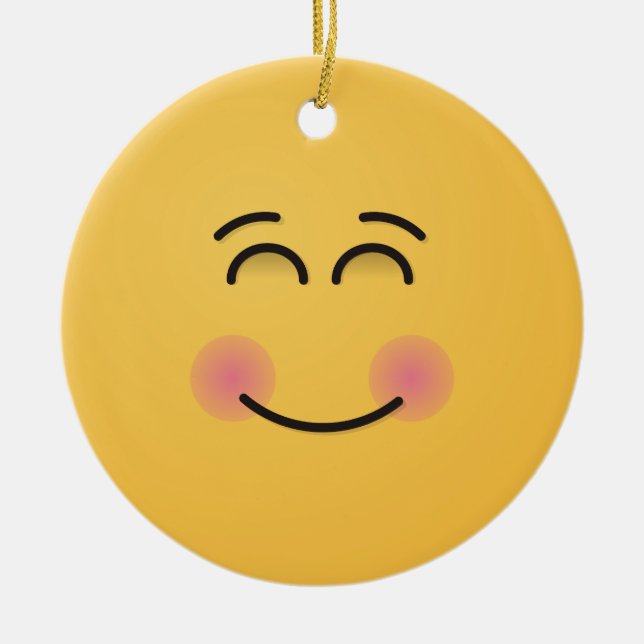 De Cerâmica Rosto sorridente com ornamento cerâmico sorridente (Frente)
