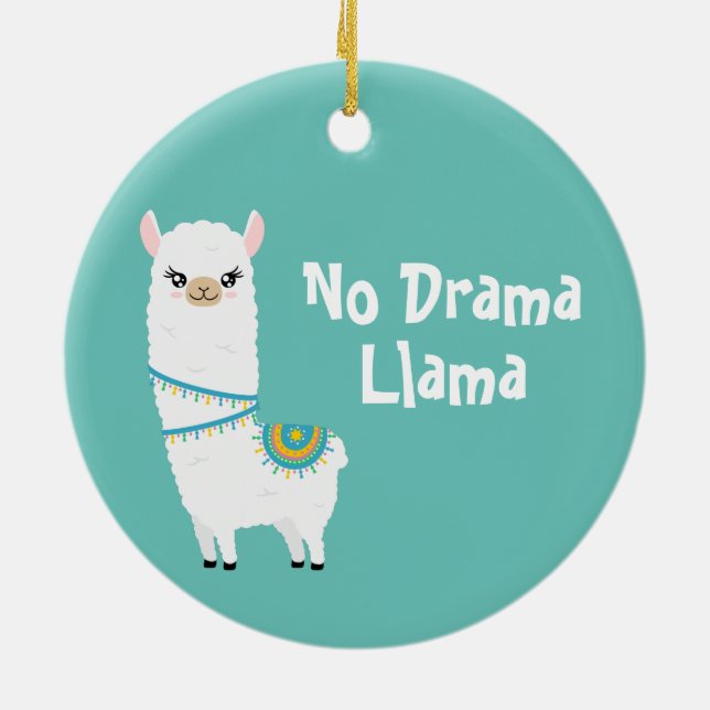 De Cerâmica Sem Ornamento Cerâmico Drama Llama (Traseira)