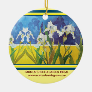 DE CERÂMICA SEMENTES MUSTARD CRESCEM - ORNAMENTO POR PERRY RIT