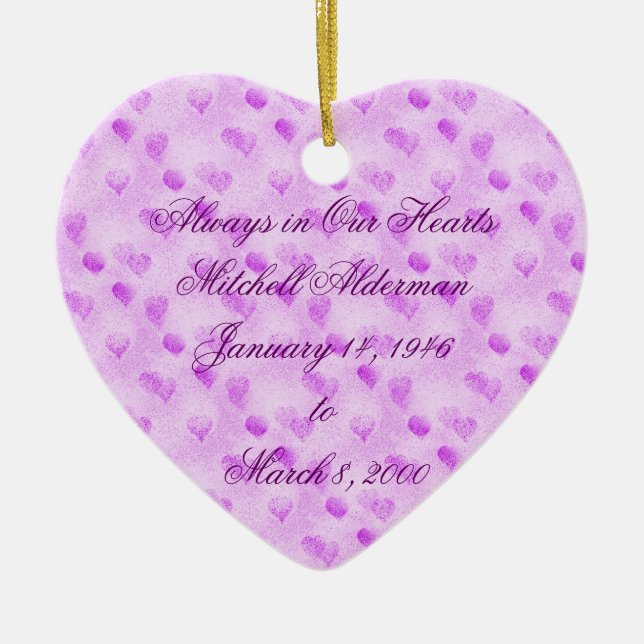 De Cerâmica Sempre em nosso ornamento dos corações (Frente)