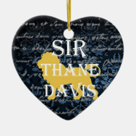 De Cerâmica Senhor Xmas Ornamento