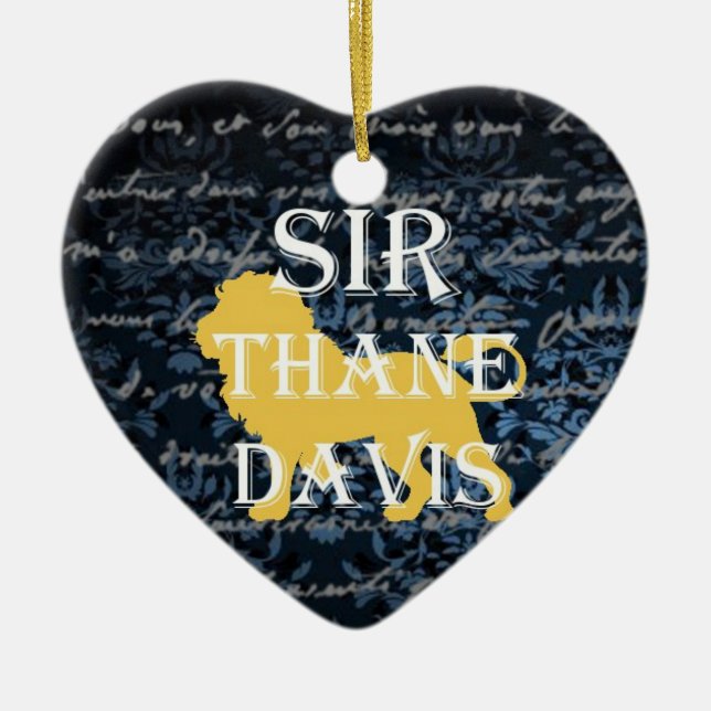 De Cerâmica Senhor Xmas Ornamento (Frente)