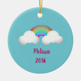 De Cerâmica Sobre o ornamento das meninas do arco-íris