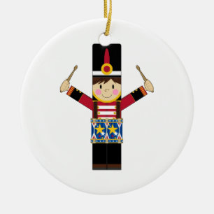 De Cerâmica Soldado do Nutcracker que joga o ornamento dos