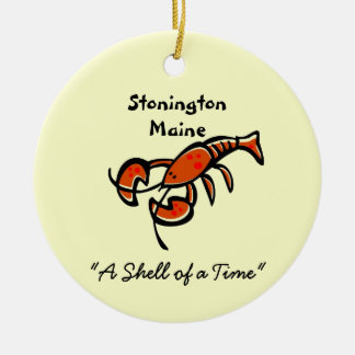 De Cerâmica Stonington Maine Lobster - Ornamento Cerâmico