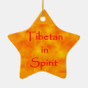 De Cerâmica Tibetano no ornamento da Espírito-estrela
