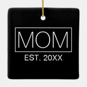 De Cerâmica Tipografia da mãe minimalista simples  Ornamento