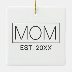 De Cerâmica Tipografia da mãe minimalista simples  Ornamento