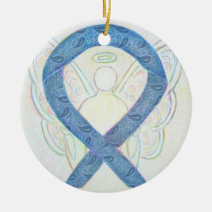 De Cerâmica Tireoide Sensibilização Ribbon Angel Ornamento P