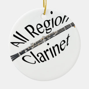 De Cerâmica Todo o ornamento do jogador do CLARINETE da REGIÃ