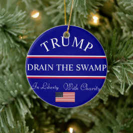 De Cerâmica Trump Drenar o Pântano - Ornamento