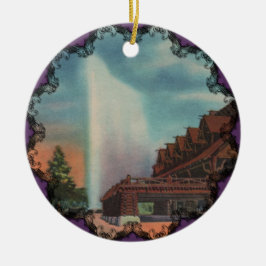 De Cerâmica Velho Ornamento Vitoriano Fiel