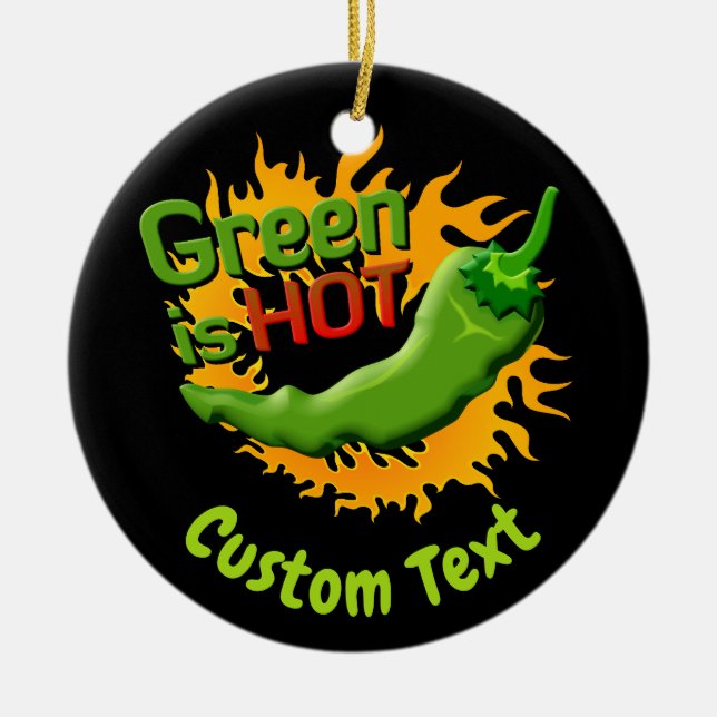 De Cerâmica Verde é o ornamento cerâmico HOT (Frente)