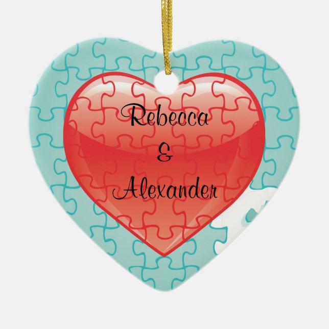 De Cerâmica Você termina-me ornamento dos favores do casamento (Frente)