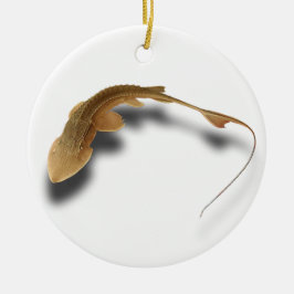 DE CERÂMICA >XMAS ORNAMENTO -STURGEON FISH -VERDADEIRA SHOVELN