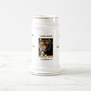 DE CERVEJA CANECA DA BEBIDA DO TIGRE