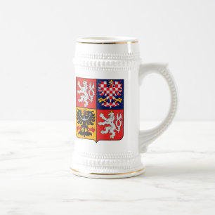 De Cerveja Caneca da brasão da república checa