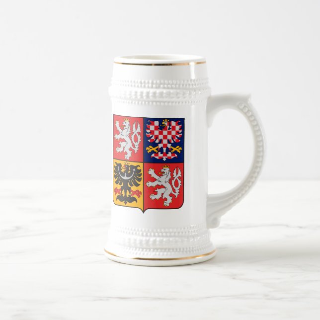 De Cerveja Caneca da brasão da república checa (Direita)